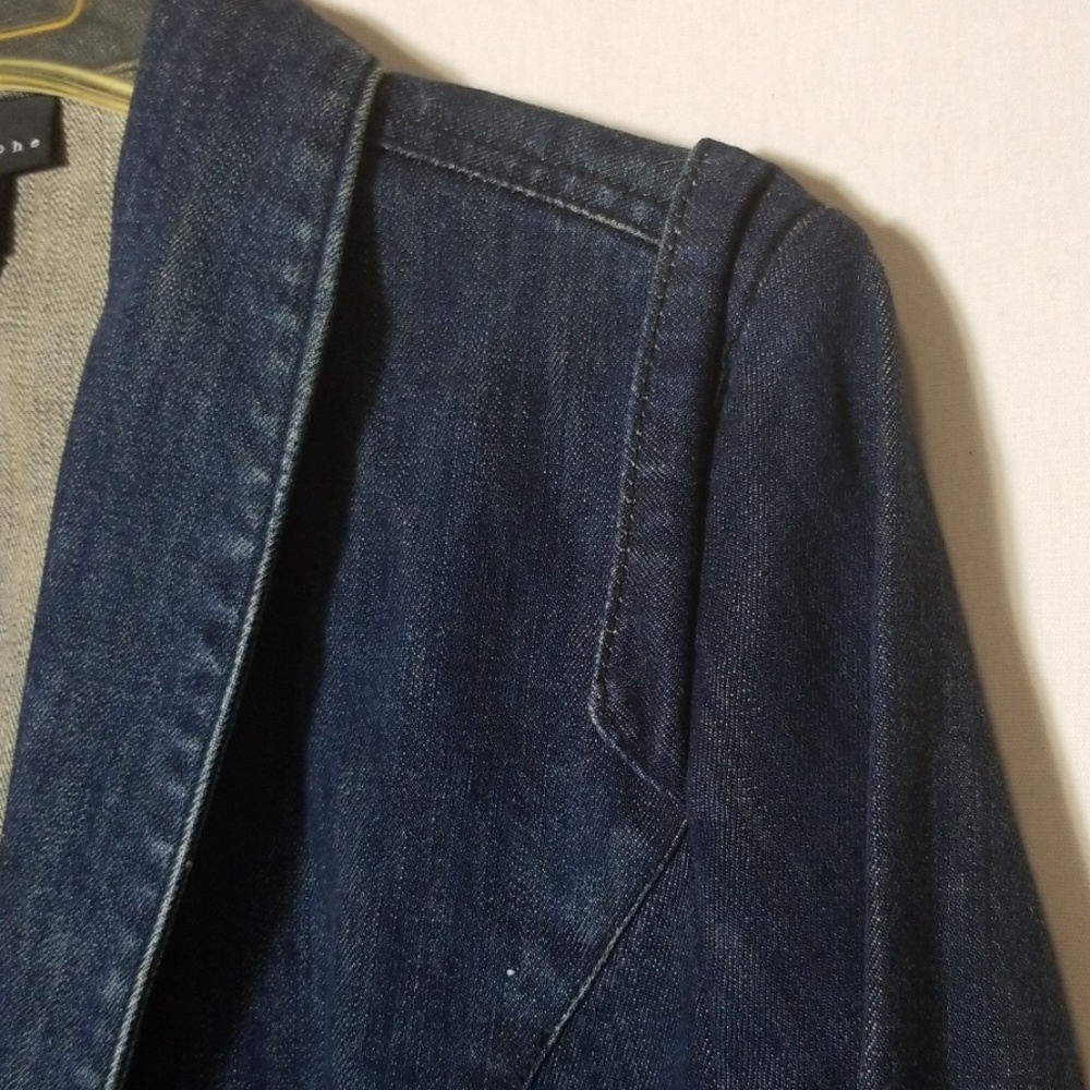 Apostrophe Denim Jacket Size Medium - image 7